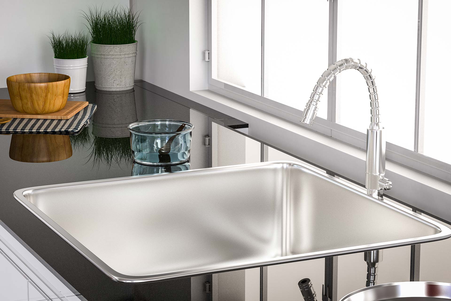 best way to freshen kitchen sink drain