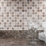 Kitchen backsplash and counter