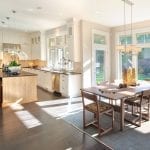 Newly expanded kitchen